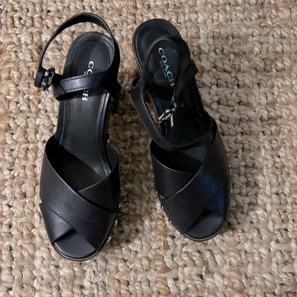 EUC Coach platform shoes